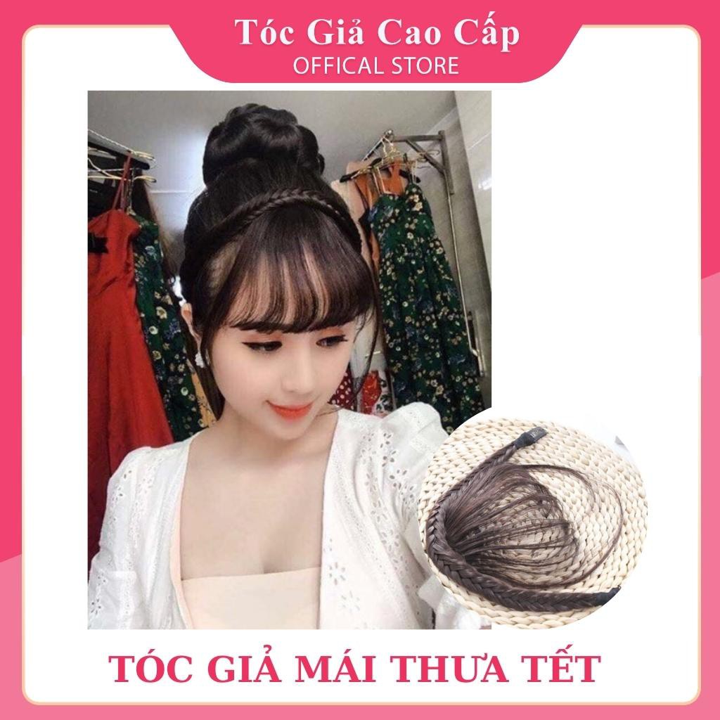 Tóc giả giá rẻ ❤️FREESHIP ❤️ mái thưa tết rít mẫu mới siu đẹp