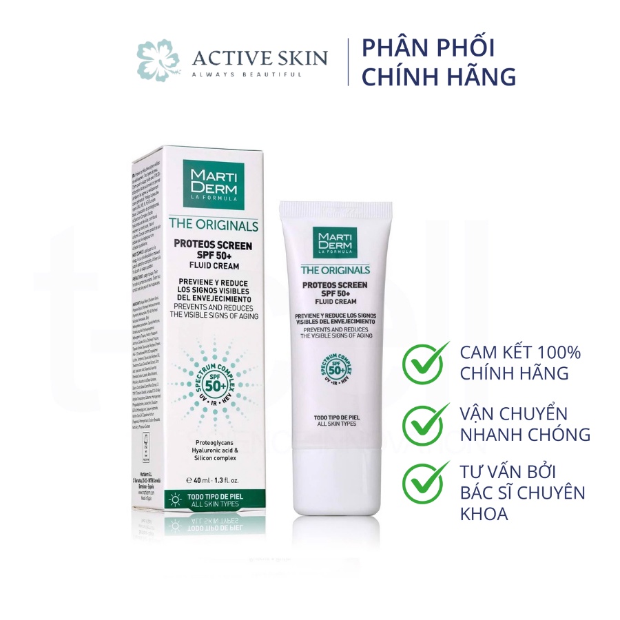 Kem chống nắng MartiDerm The Originals Proteos Screen SPF 50+ 40ml