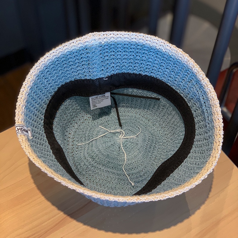 Nón Tai Bèo Đan Len Thoáng Khí Che Phủ Toàn Diện Phong Cách Hàn Quốc Thời Trang Xuân Thu Mới Cho Nữ