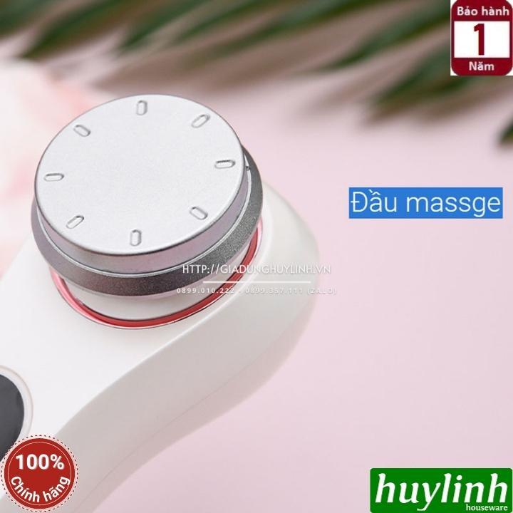 Máy massage đẩy tinh chất dưỡng trắng Halio Ion Hot & Cool - Gel dưỡng ẩm nha đam Milaganics 300ml