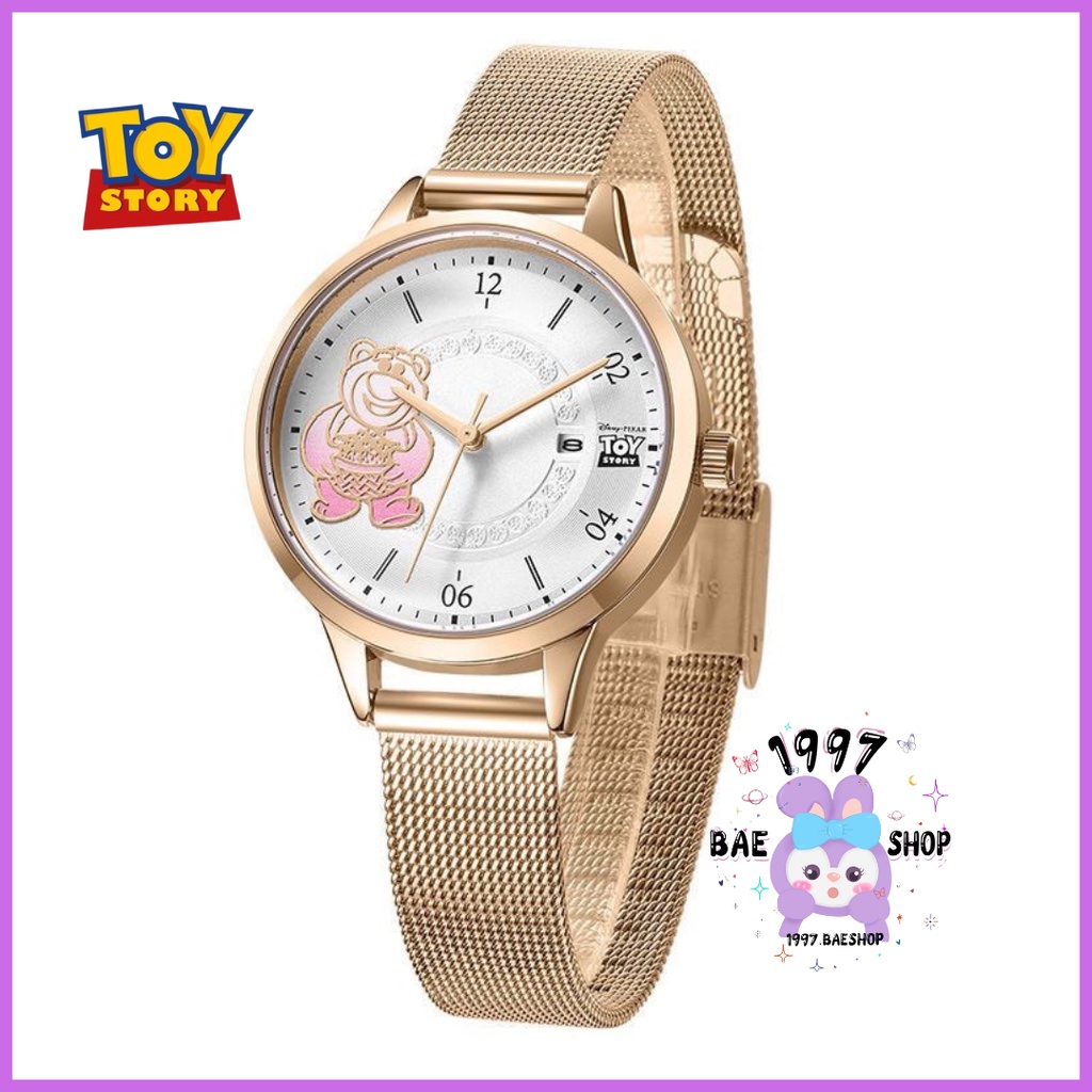 Đồng hồ Disney gấu dâu Lotso Full box chóng nước nhiều kiểu dáng cho nữ