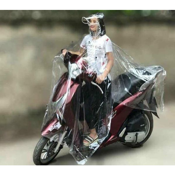 Áo mưa trong suốt 1 đầu, 2 đầu siêu dai, siêu đẹp, thời trang