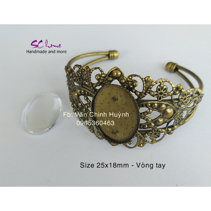 Vòng đeo tay DIY 25x18mm