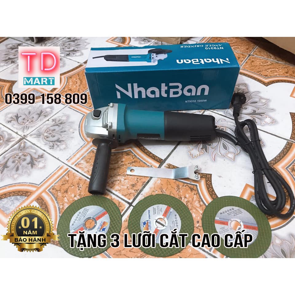 Máy Mài Cầm Tay NHật Bản 1000W Tặng Kèm 3 Lưỡi Cắt Cao Cấp