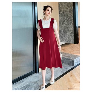 Váy yếm bầu trẻ trung big size.