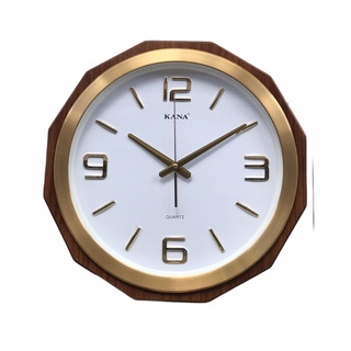 Đồng hồ gỗ treo tường hình đa giá kn-s40v, size 41cm