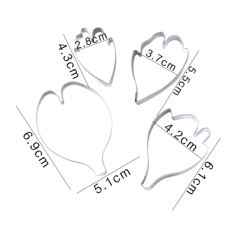 khuôn cắt cánh hoa mẫu đơn trang trí bánh