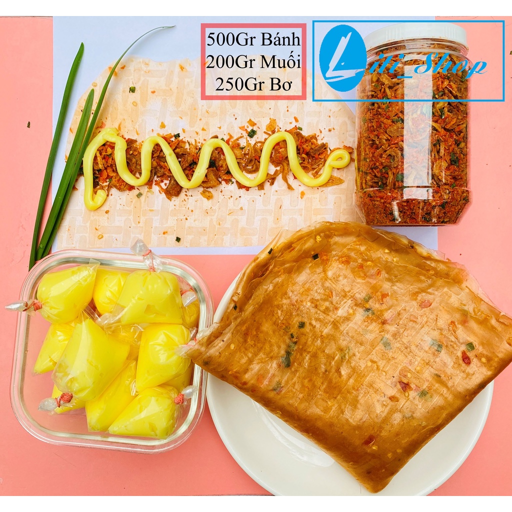 Combo 500Gr bánh Dẻo tôm, 200Gr Muối ruốc, 250Gr Bơ - Siêu ngon Siêu rẻ