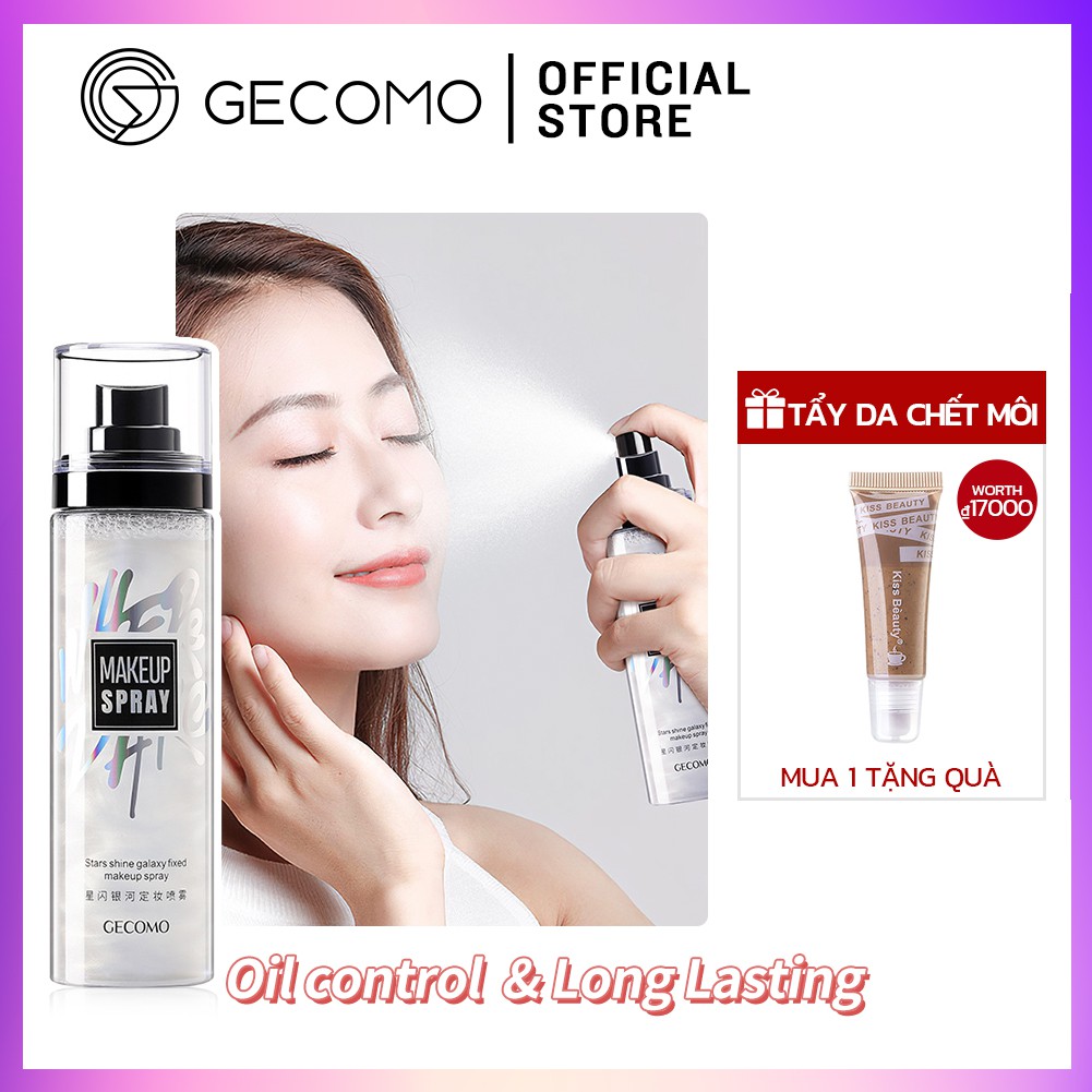 (Hàng Mới Về) Chai Xịt Trang Điểm Dưỡng Ẩm Kiểm Soát Dầu Gecomo 100ml