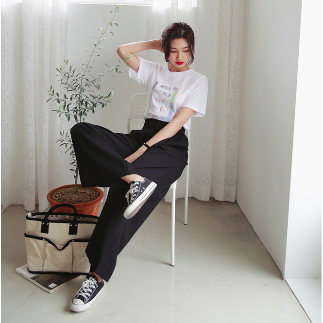 Quần ống xuồng dài, quần culottes ống rộng hack dáng siêu hot