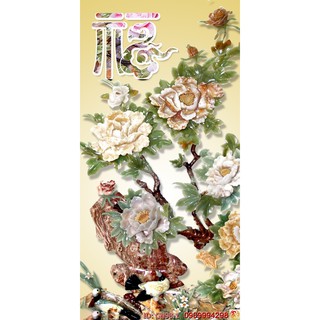 TRANH DÁN TƯỜNG 3D GIẢ NGỌC