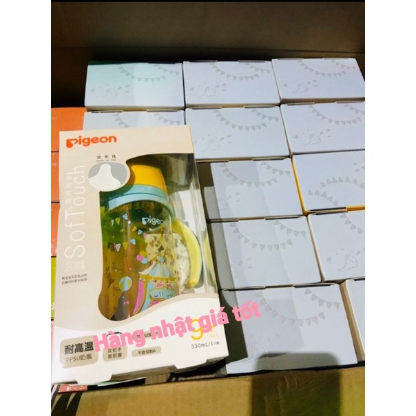 Bình sữa pigeon chuẩn Nhật  Sof Touch Pro 330ml