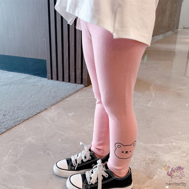 Quần Legging In Họa Tiết Hoạt Hình Xinh Xắn Dành Cho Bé Gái