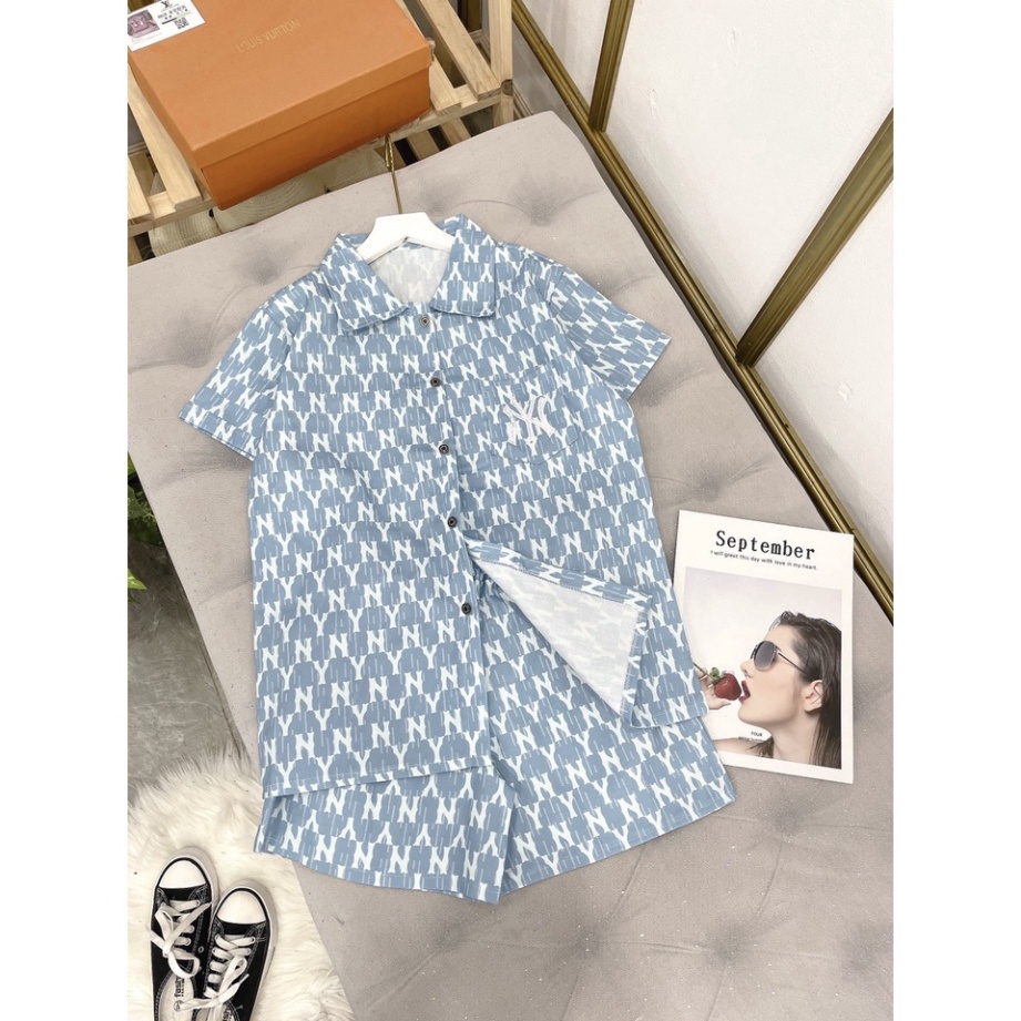 Set bộ NY cổ bẻ, mí gáy - chất kaki bò bao đẹp form thụng rộng - Sỉ Ngọc T