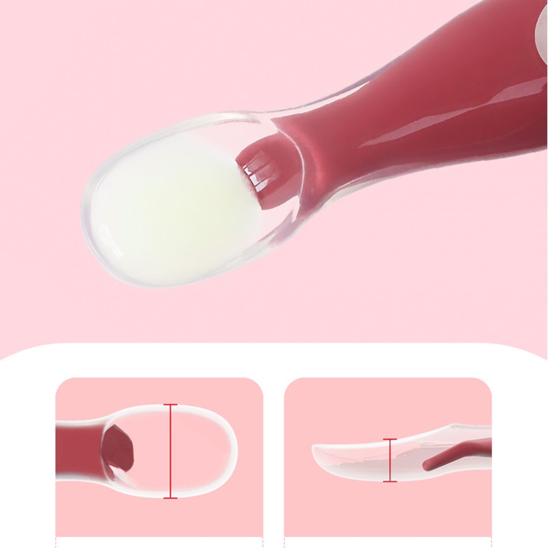Muỗng Silicon Mềm Có Giác Hút Tập Ăn Dặm Cho Bé Sơ Sinh Mới