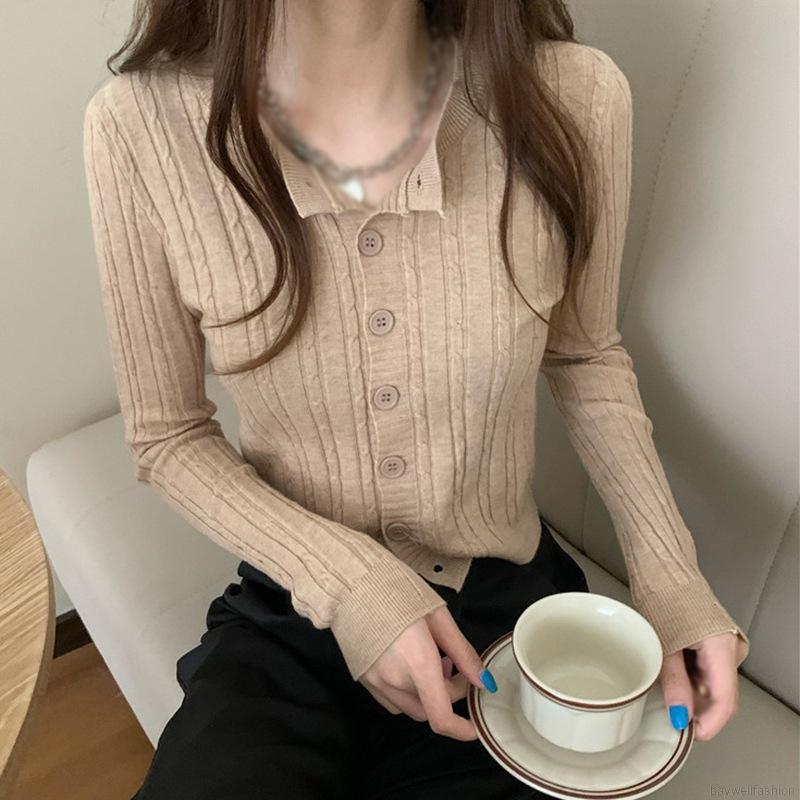 [Baywellfashion]Retro Style, Languid Style, Slim Short Cardigan Sweater, Women's Jacket | BigBuy360 - bigbuy360.vn