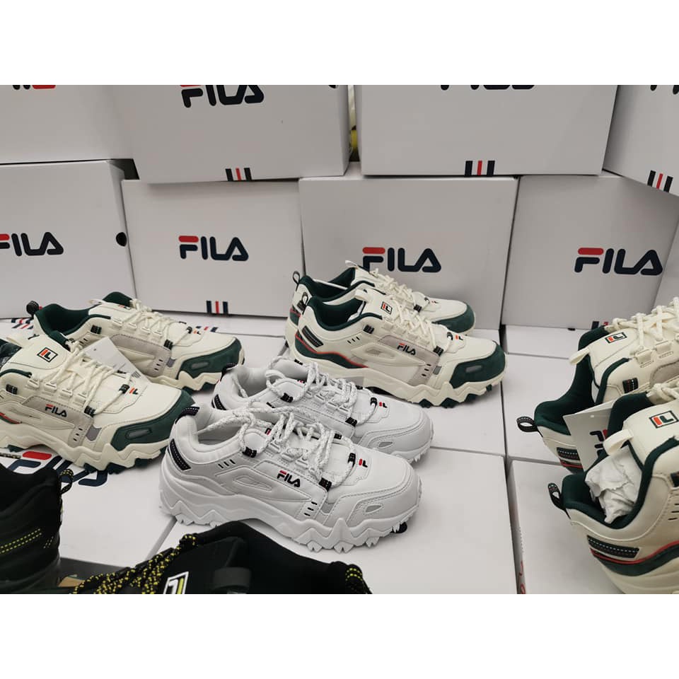 NEW 100% - FILA CHÍNH HÃNG - giày đế độn giày thể thao Fila Oakmont TR trắng xanh