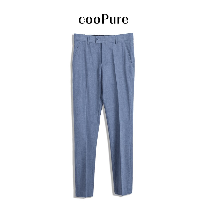 Quần âu nam cooPure màu ghi đậm vải poly cotton chống nhăn tuyệt đối, tông màu sang trọng NO.2046 (6 màu)