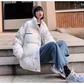 Áo phao unisex HDROADNO 2 màu trắng đen size từ M-5XL