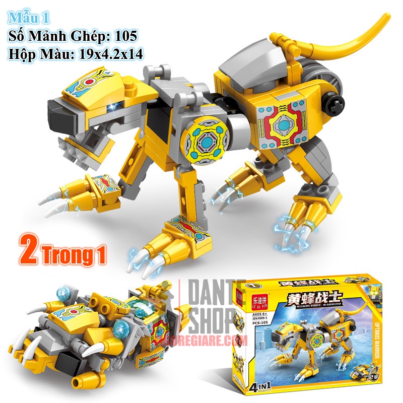 Đồ Chơi Lắp Ghép Robot Biến Hình Transformer Bumblebee 2 trong 1