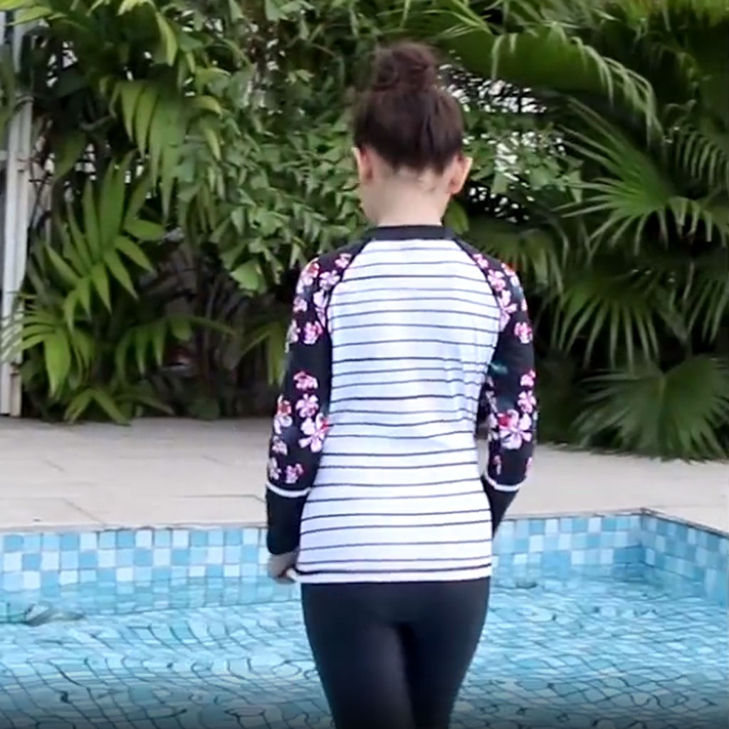 Bộ đồ bơi bé gái quần áo dài chống nắng BK-335i