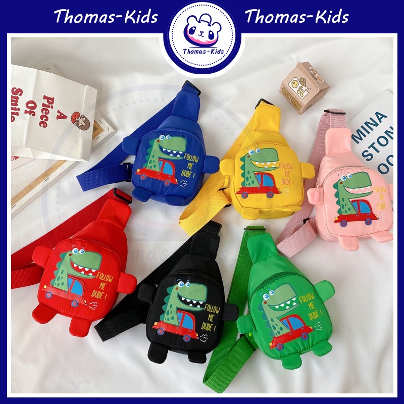 Hàng Mới Về Túi Đeo Chéo Hình Khủng Long Hoạt Hình Dễ Thương Cho Bé 2022