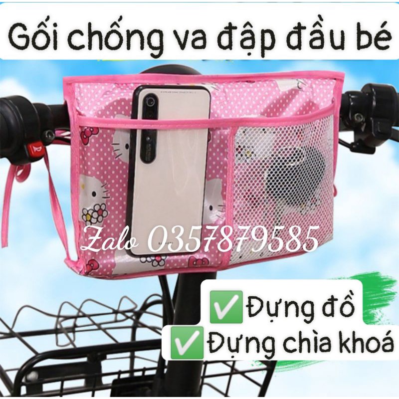 Gối đi xe máy cho bé loại có ngăn đựng đồ