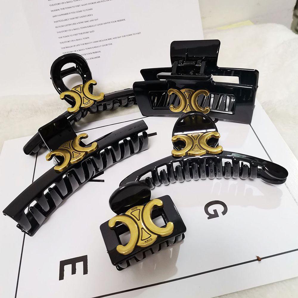 QQMALL Kẹp Tóc Đuôi Ngựa Bằng Nhựa Resin Thanh Lịch Sáng Tạo Cho Nữ Giá Đỡ