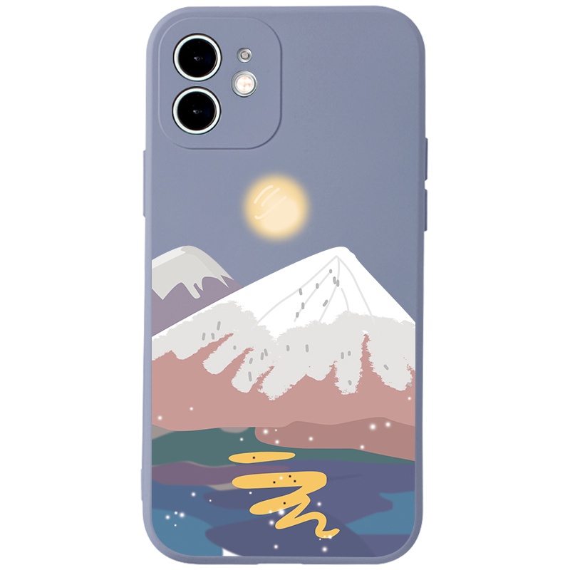 Ốp lưng JURSUE silicon mềm hình dễ thương đẹp cho iPhone 13 12 11 Pro Max SE 2020 X XR XS 8 7 ip 6S 6 Plus kute Y1756