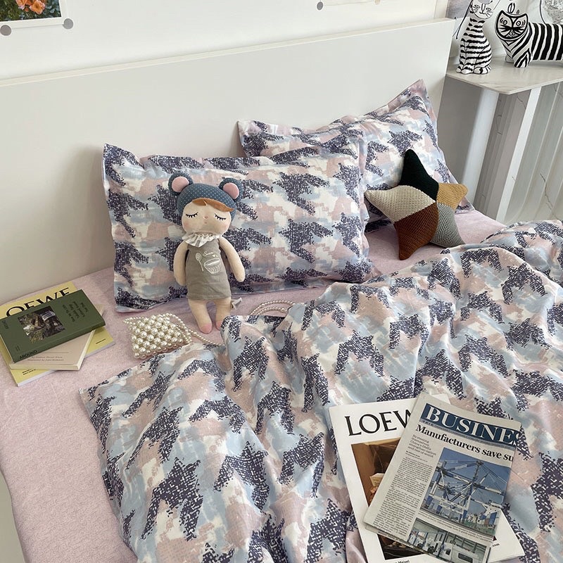 Bộ Chăn Ga Gối Roman Vẽ Cotton 3D Poly 5 Món Cao Cấp Mát Mịn Đủ Kích Thước Tặng Kèm Vỏ Gối Ôm