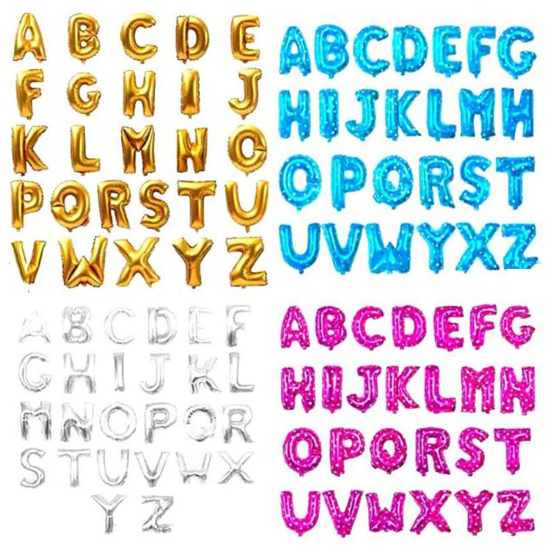 Bong Bóng Chữ Happy Birthday 40.64 cm Trang Trí Tiệc Sinh Nhật