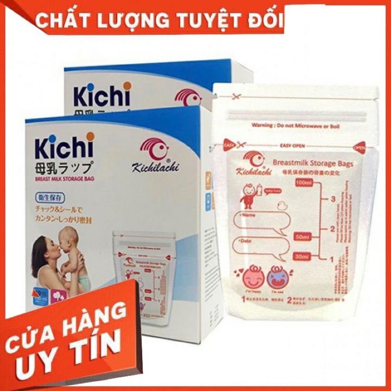 hộp 30 túi chữ sữa kichi 100ml cao cấp