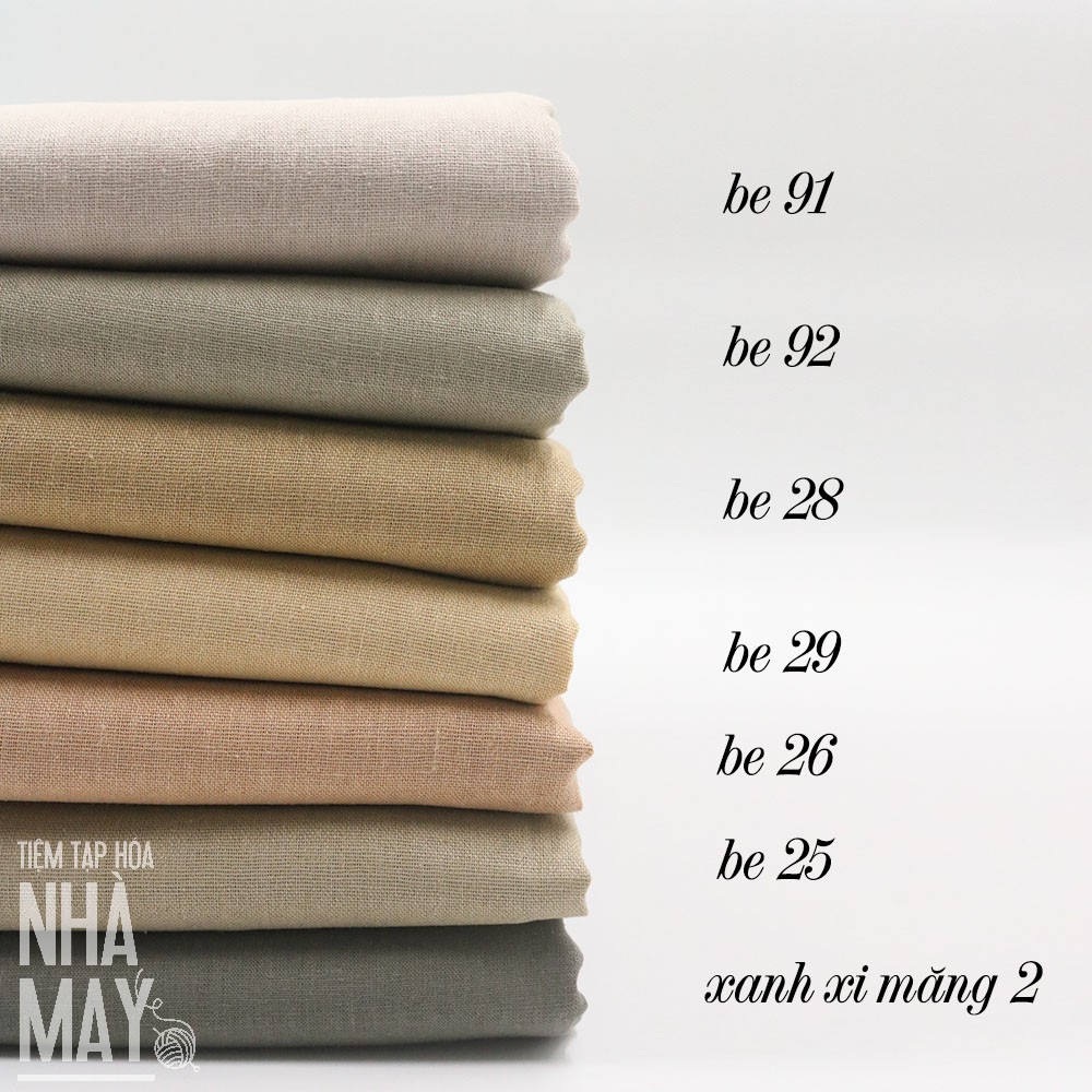 Vải linen bột khổ 1m4 (bảng màu 2)