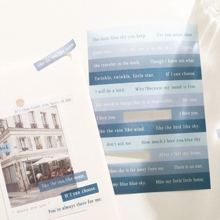 Set 3 tờ sticker dạng câu quote trang trí đa dụng
