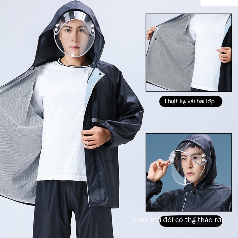 áo mưa 2 đầu áo mưa bộ người lớn áo mưa xe đạp học sinh Áo mưa thời trang Áo mưa hồng áo mưa nam bộ quần áo mưa Áo khoác mưa Áo đi mưa