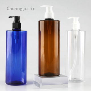 Chai Nhựa Rỗng Dạng Nhấn Dung Tích 500ml Đựng Mỹ Phẩm Tiện Dụng