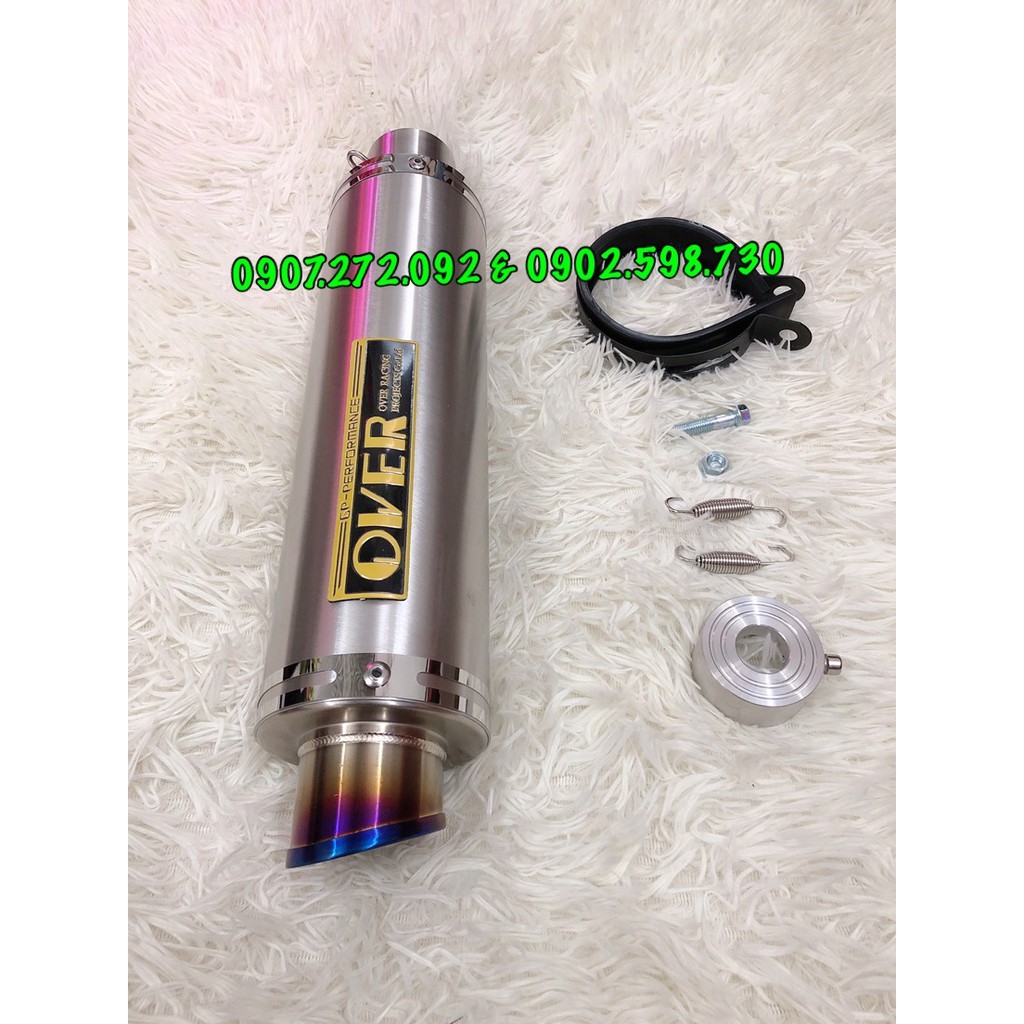 pô lon OVER zin nhập khẩu đít titan / tặng tiệu giảm thanh