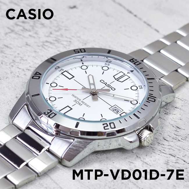 Đồng hồ nam dây kim loại Casio Anh Khuê MTP-VD01D-7EVUDF