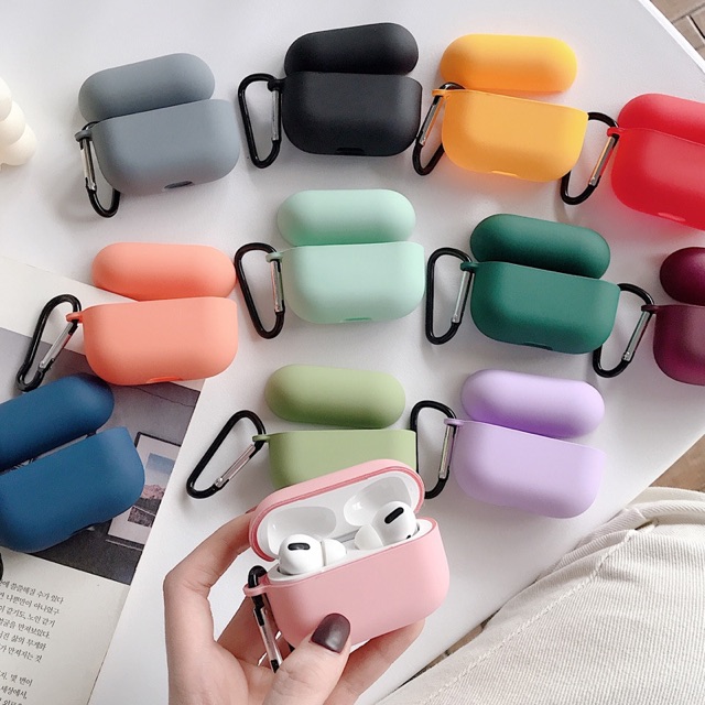 HÀNG LOẠI 1 18 màu thời trang Case airpod 1 2 Pro   Vỏ Bao AirPods silicon dẻo trơn đựng tai nghe không dây