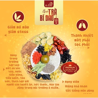 SET TRÀ SÂM BÍ ĐAO HẠT CHIA