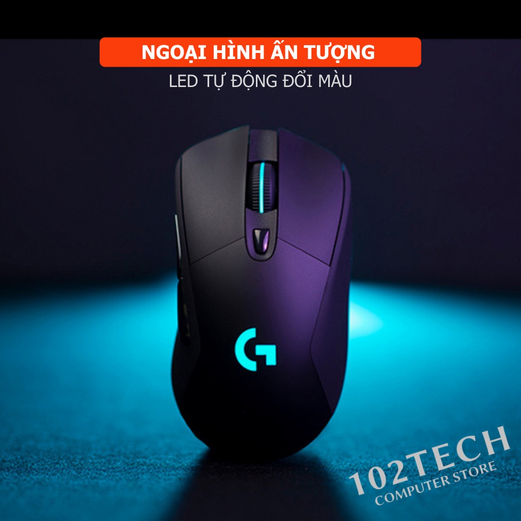 Chuột không dây Logitech G703 chuyên game pin sạc led RGB đẹp chính xác tuyệt đối