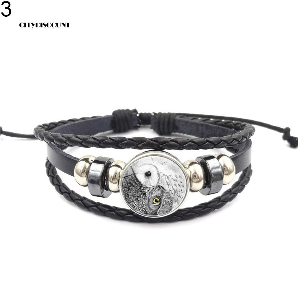 Vòng tay da nhiều sợi phong cách vintage cho nam và nữ | BigBuy360 - bigbuy360.vn