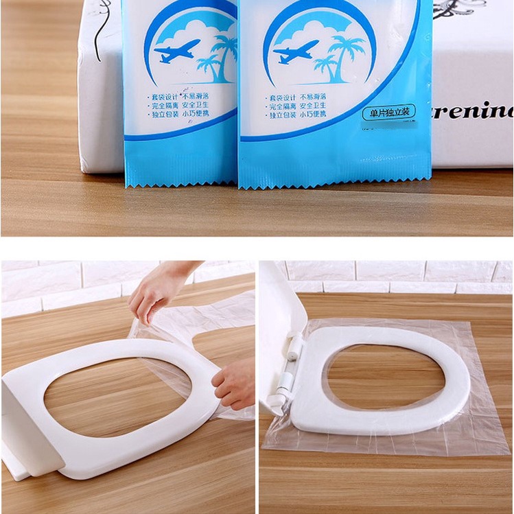 Miếng Lót Bồn Cầu Dùng 1 Lần Tấm Lót Bồn Cầu Chấm Thấm Nước Thích Hợp Đem Đi Du Lịch Hoặc Nhà Vệ Sinh Công Cộng