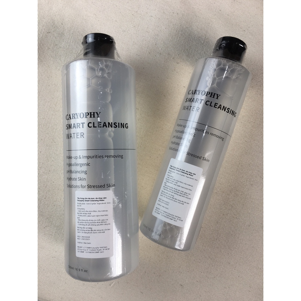 Nước tẩy trang Caryophy smart cleansing water 300ml/500ml