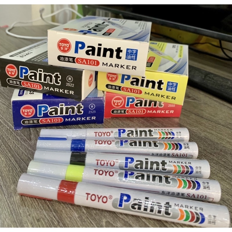 Bút sơn Toyo-Bút sơn vẽ lốp-Bút sơn vẽ giày Paint matrket SA101