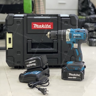 Máy khoan pin Makita 20v Đời 2022 có tem 7 màu và mã quét QR , động cơ không chổi than