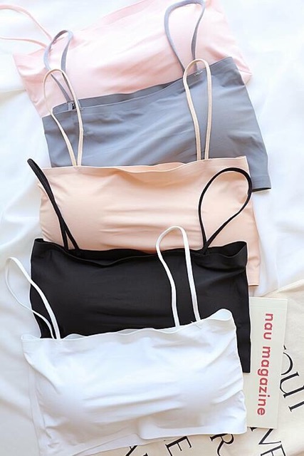 Áo Lót Bra, Áo Ngực Su Đúc 2 Dây Xinh Xắn Chất Thun Mát Lạnh Có Đệm Nâng Ngực 8881 | BigBuy360 - bigbuy360.vn