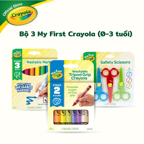 Combo bộ 3 sản phẩm My First Crayola