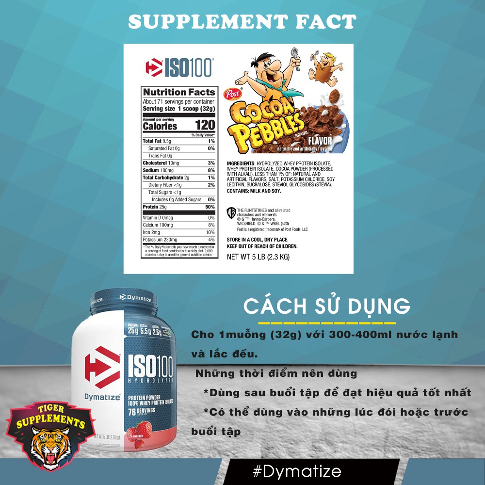 Whey Protein Hydrolyzed Iso100 - Sữa tăng cơ nạc siết mỡ Iso 100
