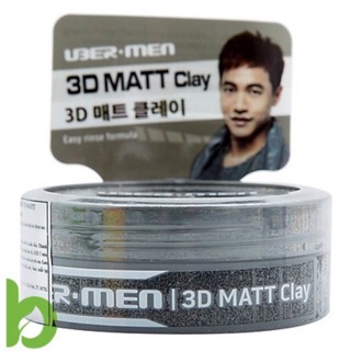 Bùn khoáng vuốt tóc Ubermen 3D Matt 70g